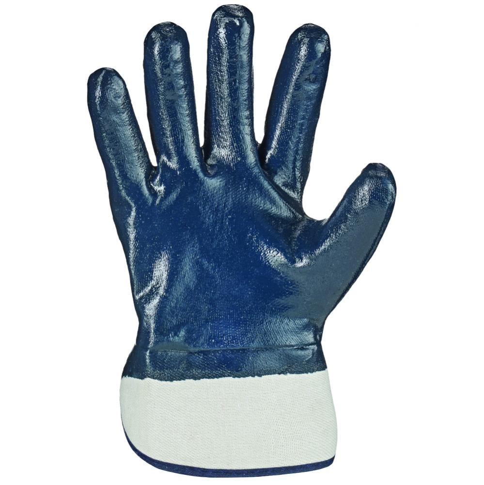 F-STRONGHAND-Handschutz, Nitril, Arbeitshandschuhe, *VOLLSTAR*, Pkg.a`12, blau