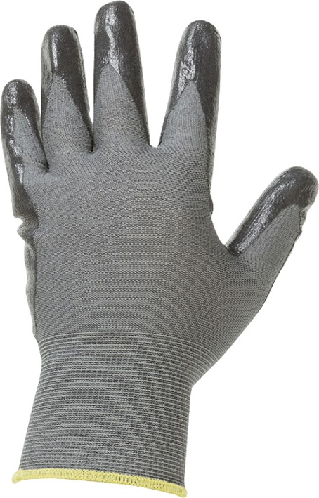 F-STRONGHAND, Feinstrick-Arbeits-Handschuhe DATONG, grau, VE = 12 Paar