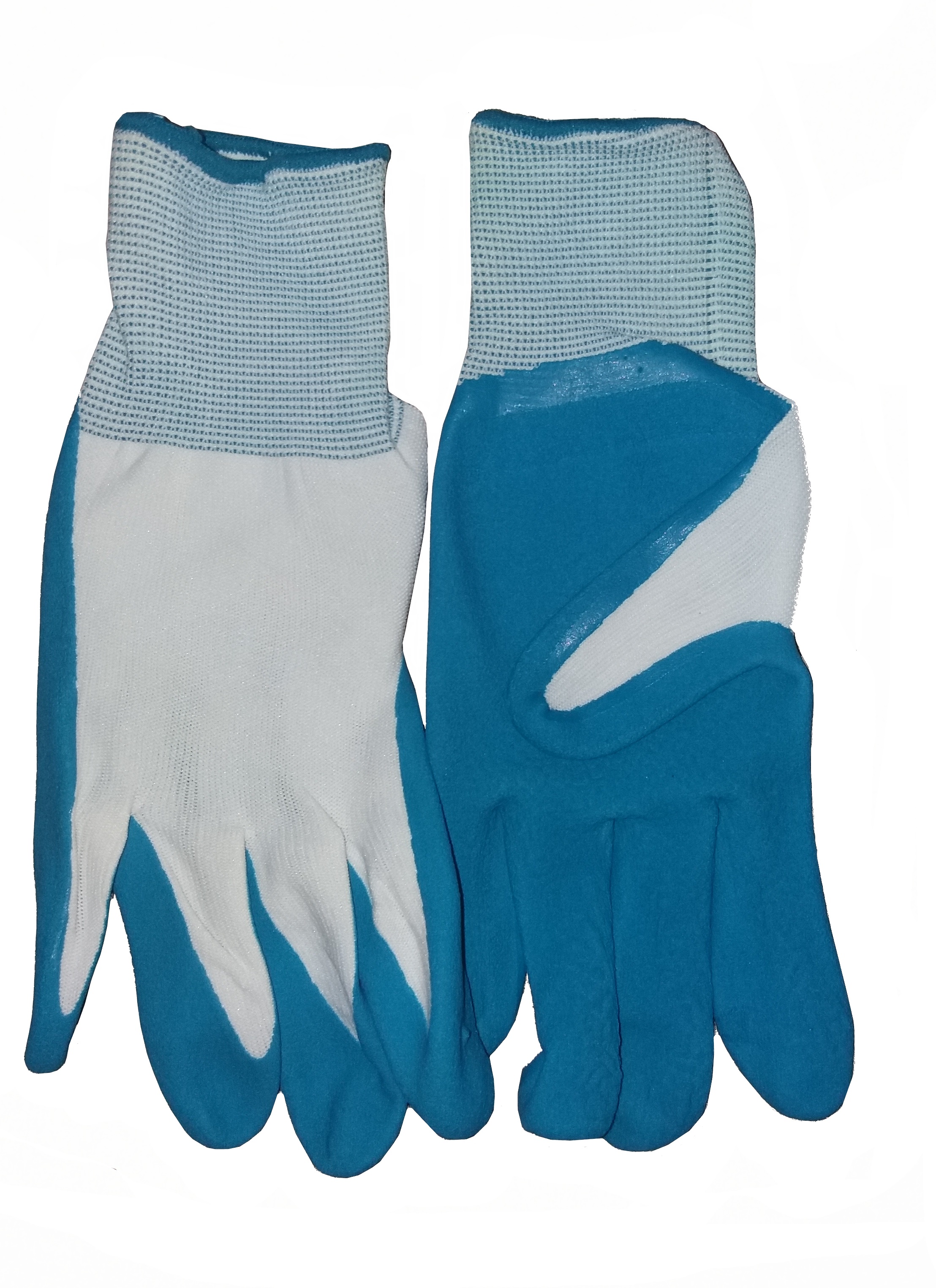 Feldtmann NYLON Strickhandschuhe Arbeitshandschuhe TANSHUI Latexhandschuhe Beschichtung weiß blau