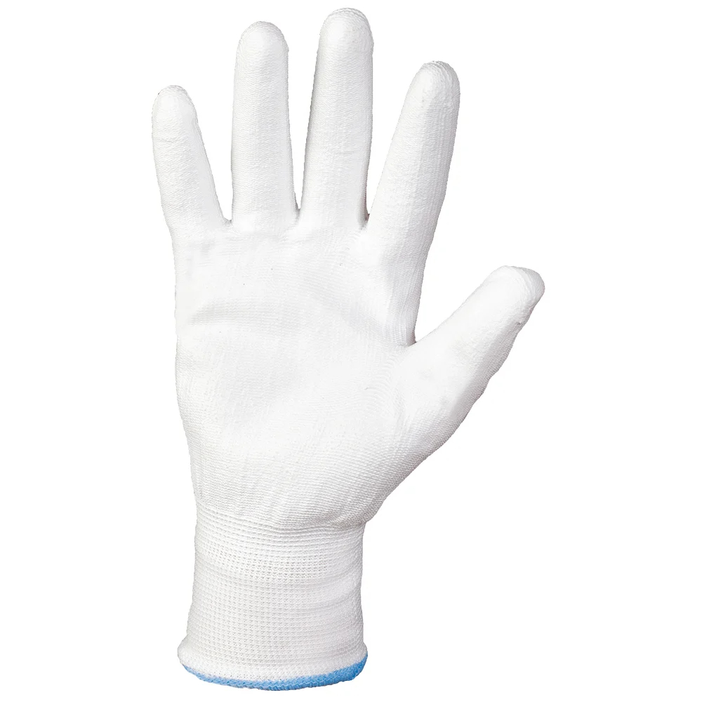 F-STRONGHAND-Handschutz, Polyester, PU beschichtet, Arbeitshandschuhe,  *WHITEGRIP* , weiß