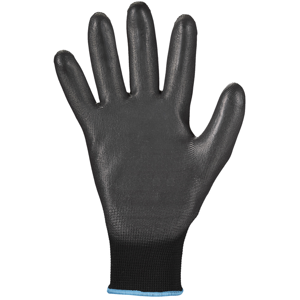 F-GOODJOB-Handschutz, Polyester, Arbeitshandschuhe, *DARK GRIP*, schwarz