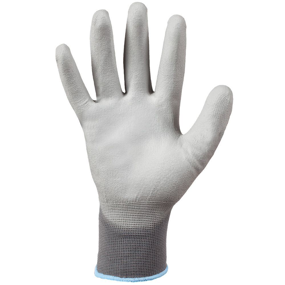 F-STRONGHAND-Handschutz, Nylon, PU beschichtet, Arbeitshandschuhe, *CLASSIC SHENZHEN*, Pkg.a`12, grau