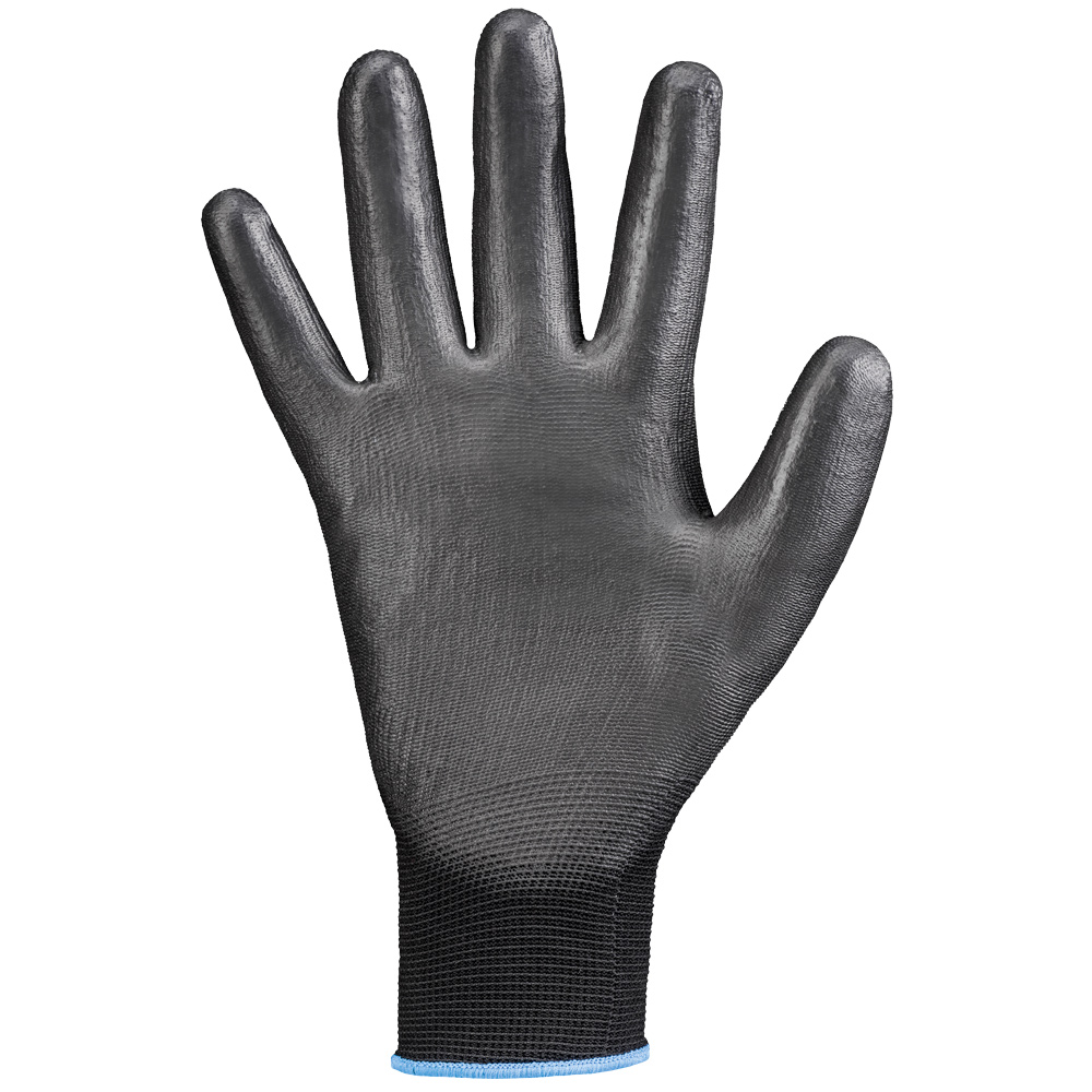 F-STRONGHAND-Handschutz, Nylon, PU beschichtet, Arbeitshandschuhe,  *LINGBI*, Pkg.a`12, schwarz