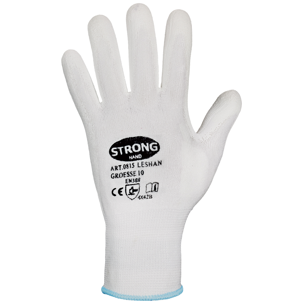 F-STRONGHAND-Handschutz, Schnittschutz, Arbeitshandschuhe, *LESHAN*, Pkg.a`12, weiß