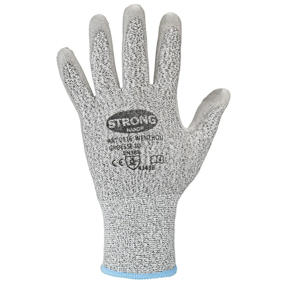 F-STRONGHAND-Handschutz, Schnittschutz, Arbeitshandschuhe, *WENZHOU*, Pkg.a`12, grau