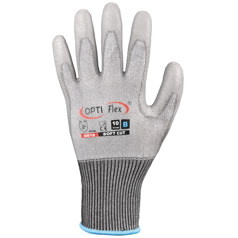 F-OPTIFLEX-Handschutz, Schnittschutz-Arbeitshandschuhe, *SOFT CUT 3*, grau/grau