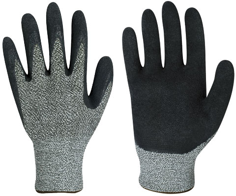 F-LEVEL 5,Feinstrick-Schnittschutz-Arbeits-Handschuhe Dayton, grau, VE = 12 Paar