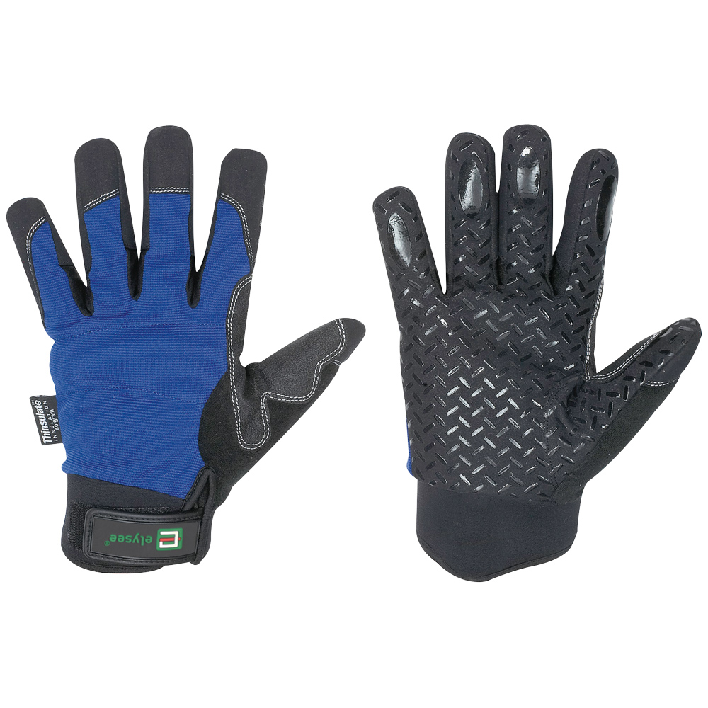 F-ELYSEE-Handschutz, Mechanicals, Arbeitshandschuhe, *FREEZER*, Pkg.a`12, schwarz/blau