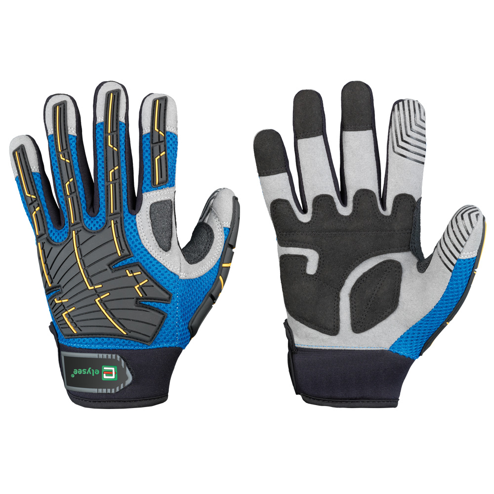 F-ELYSEE-Handschutz, Mechanicals, Arbeitshandschuhe, *TIMBERMAN*, Pkg.a`12 blau/schwarz/grau