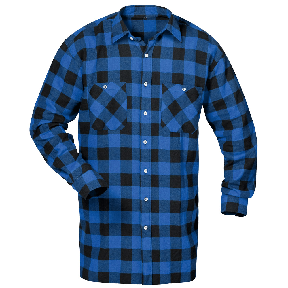 F-CRAFTLAND-Flanell-Hemd, *MICHIGAN*, 105 cm, blau/schwarz kariert