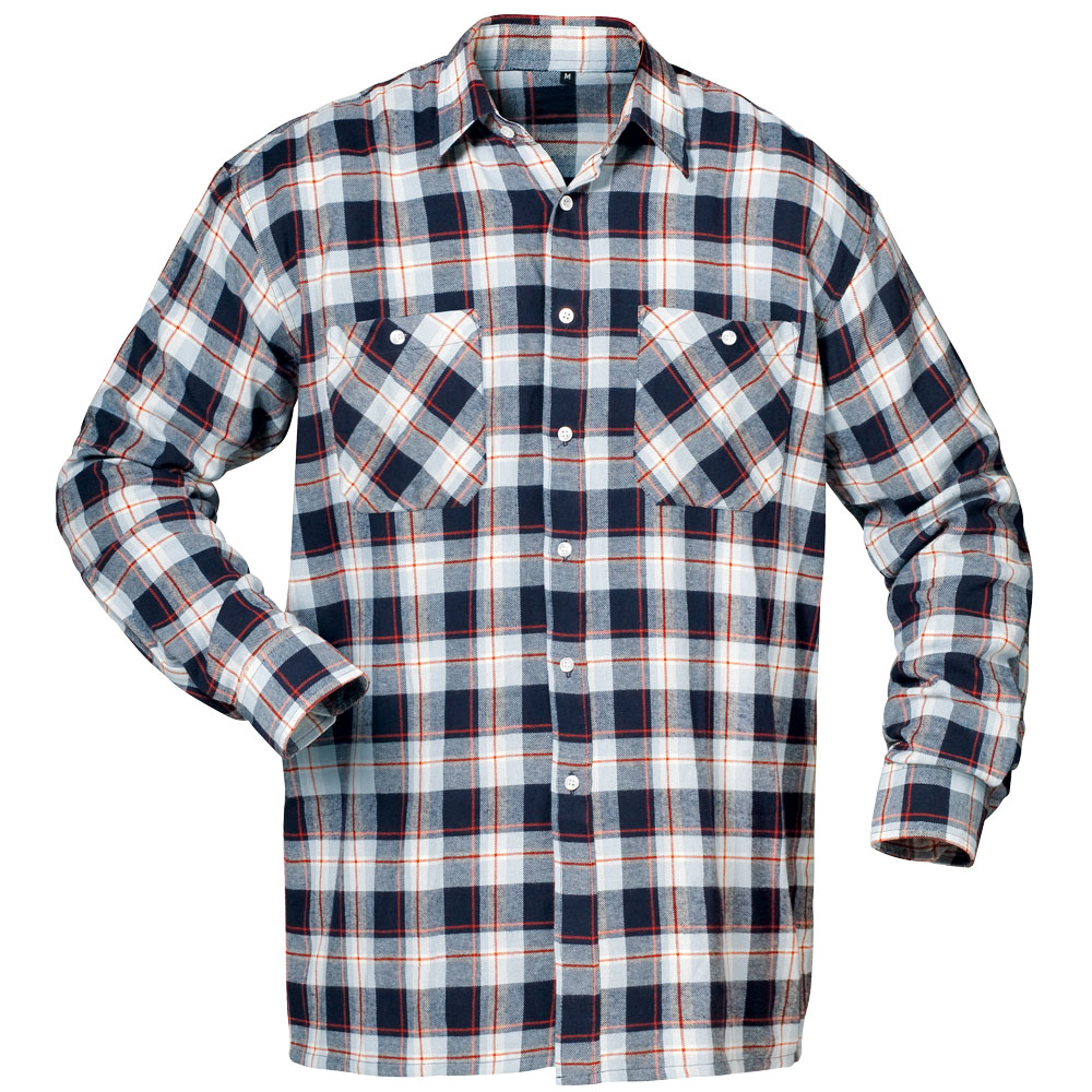 F-CRAFTLAND-Flanell-Hemd, *VIRGINIA*, 85 cm, marine/hellblau/rot kariert