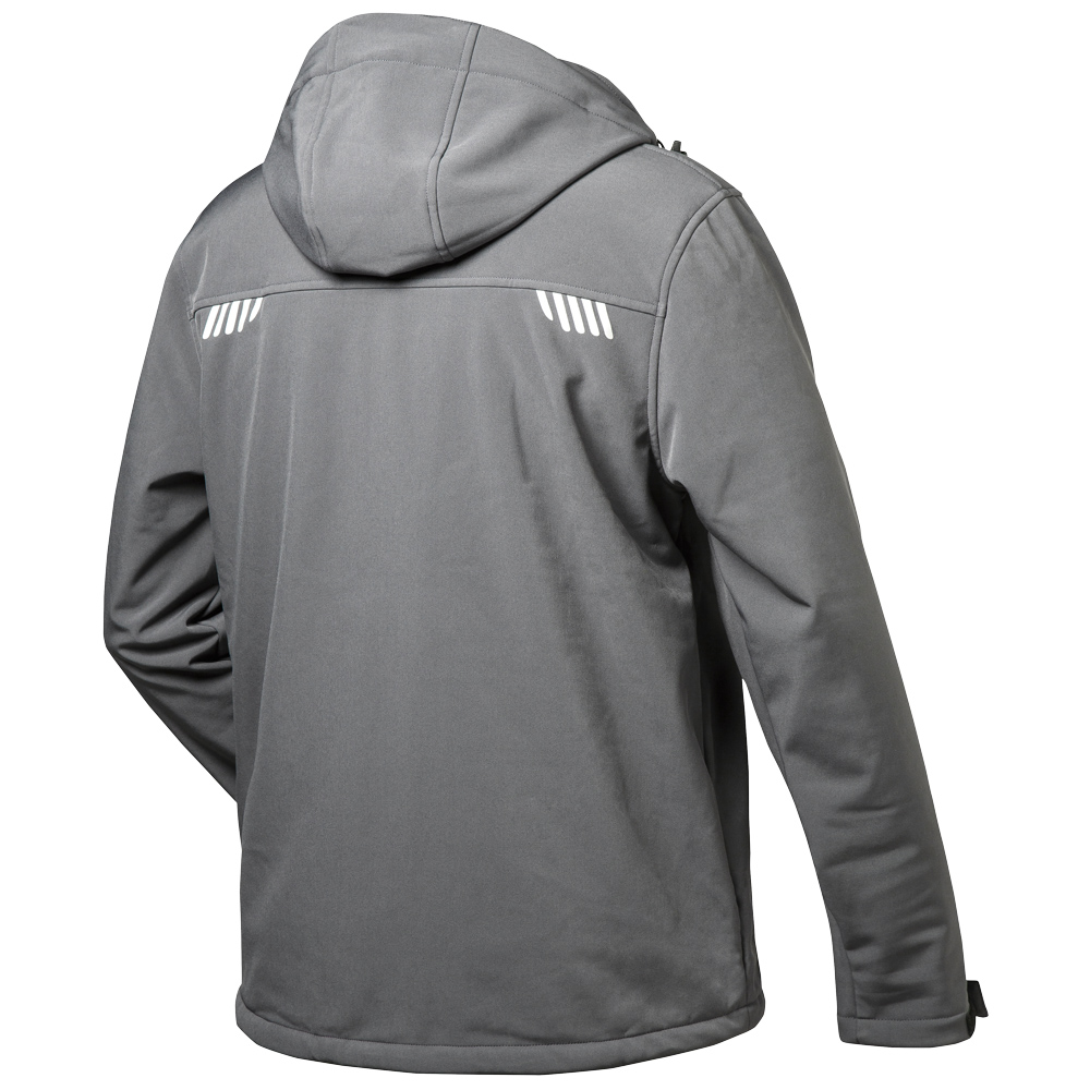 F-ELYSEE-Kälteschutz, Softshell-Jacke, *APOLLO*, mit Fell, grau/schwarz