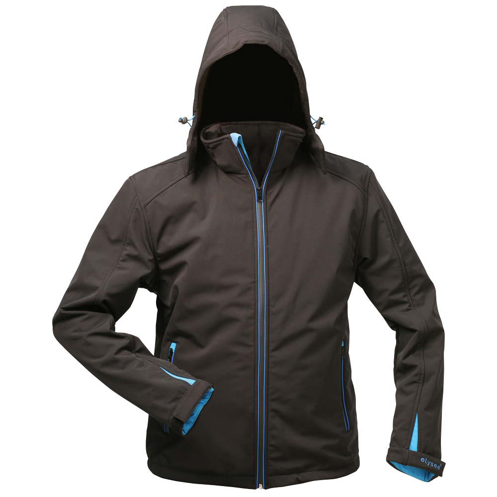 F-ELYSEE-Kälteschutz, Softshell-Jacke, *URANOS*, schwarz/blau