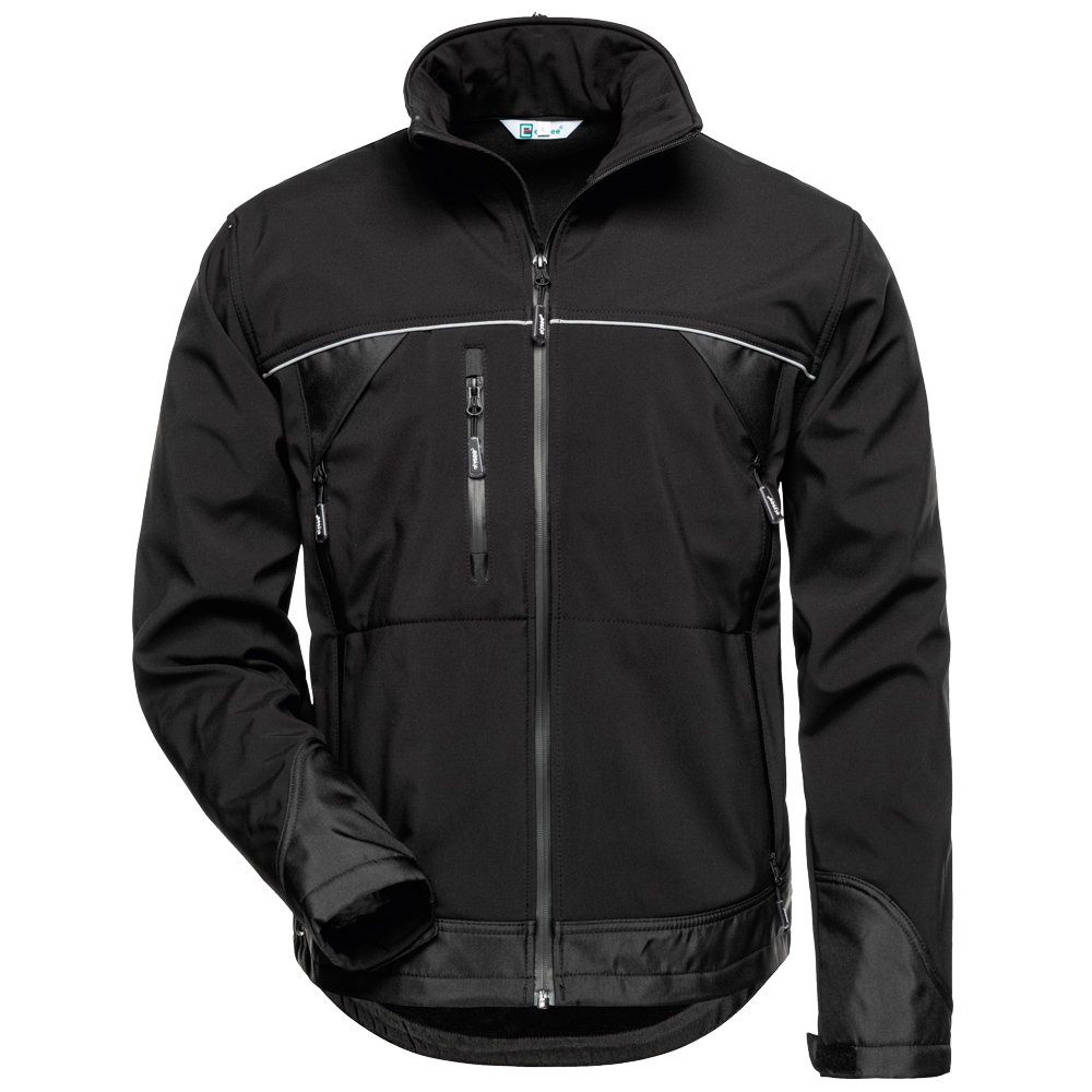 F-ELYSEE-Kälteschutz, Softshell-Jacke, *ALPHA*, schwarz/schwarz