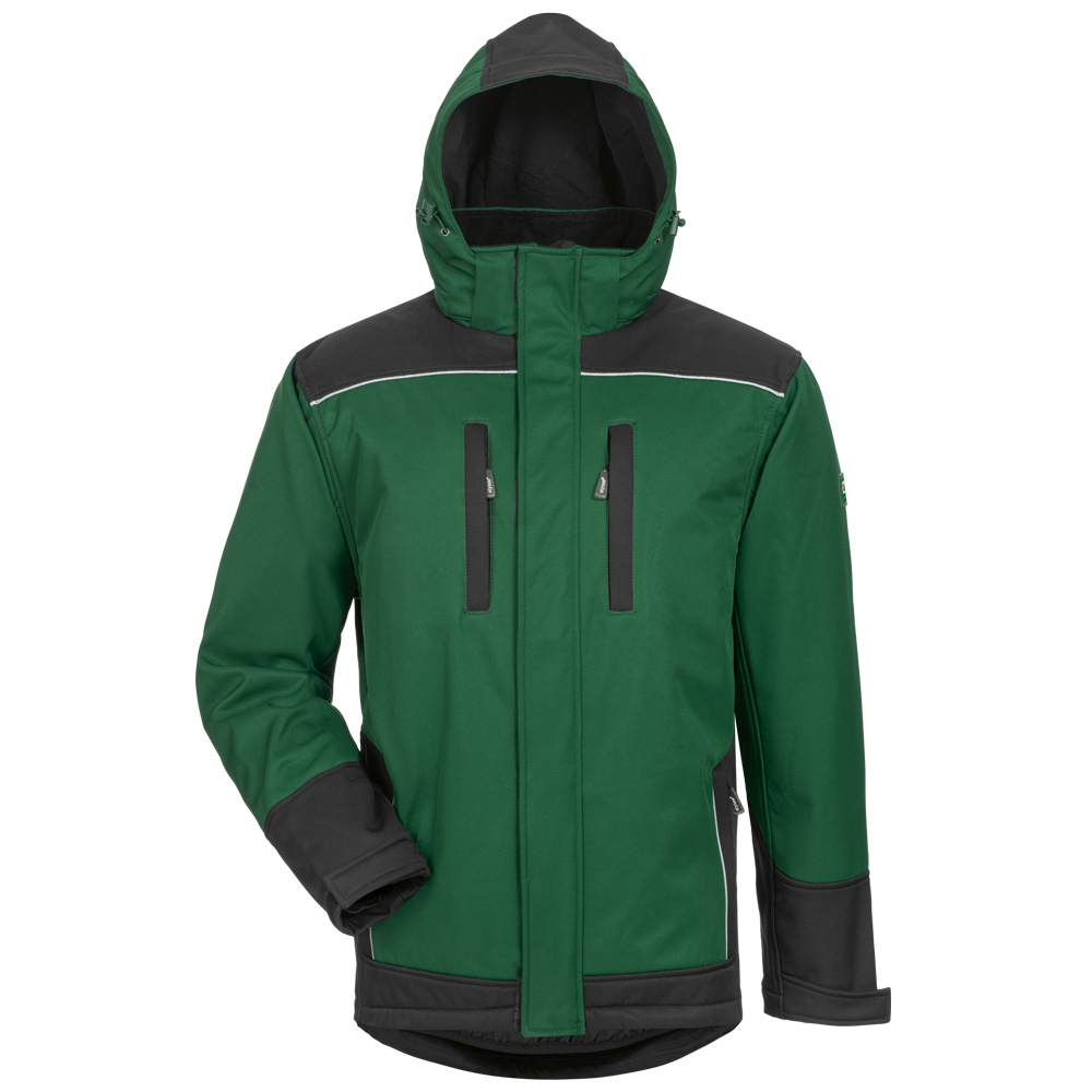 F-ELYSEE-Kälteschutz, Winter-Softshelljacke, *ARGOS*,  grün/schwarz