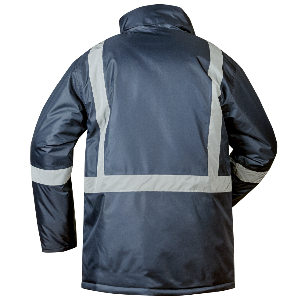 F-CRAFTLAND-Parka, *MELLUM*, marine/rot mit Reflexstreifen