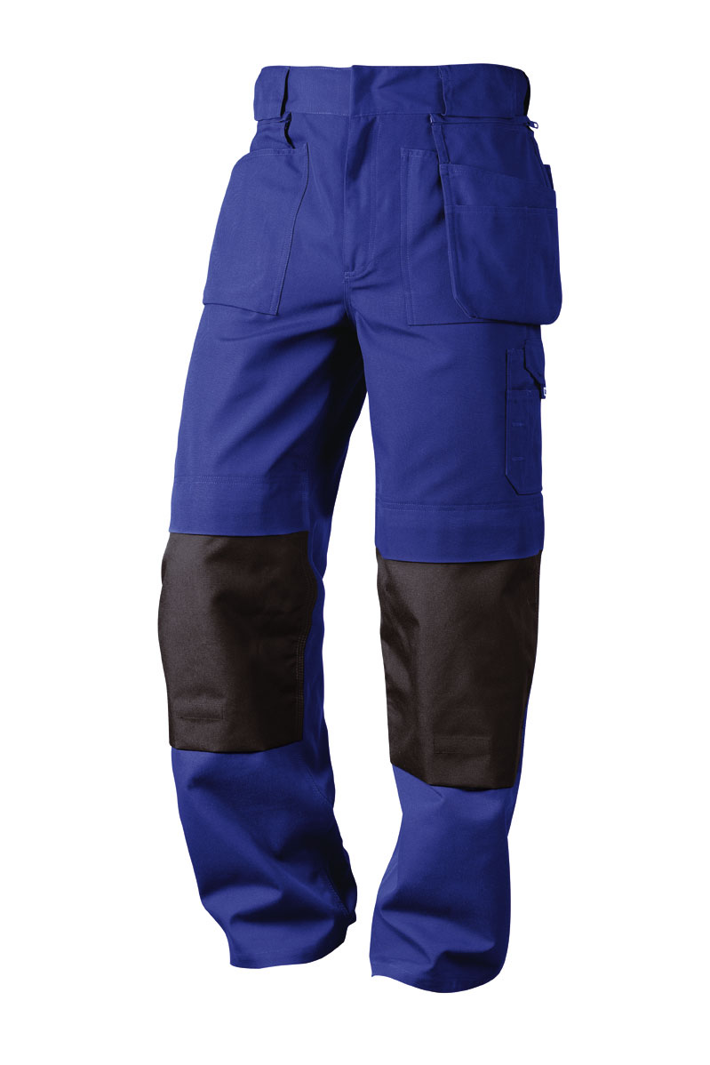 F ELYSEE Canvas Bundhose Arbeitshose Berufshose Workerhose Arbeitskleidung Berufskleidung ROYAL BAY kornblau schwarz 320g