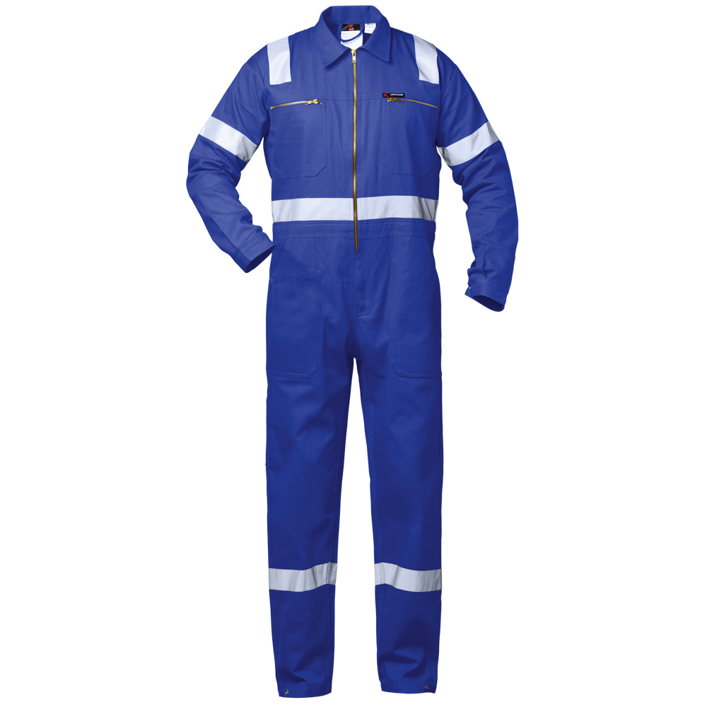 F-CRAFTLAND-Workwear, Rally-Kombination mit Reflexstreifen, *ZANDVOORT*, kornblau