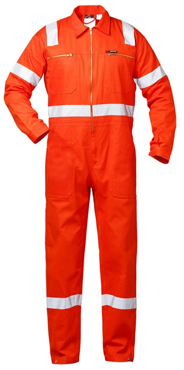 F-CRAFTLAND-Workwear, Rally-Kombination mit Reflexstreifen, *SUZUKA*, orange