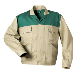 F Bundjacke Arbeitsjacke Berufsjacke Schutzjacke Arbeitskleidung Berufskleidung beige grün