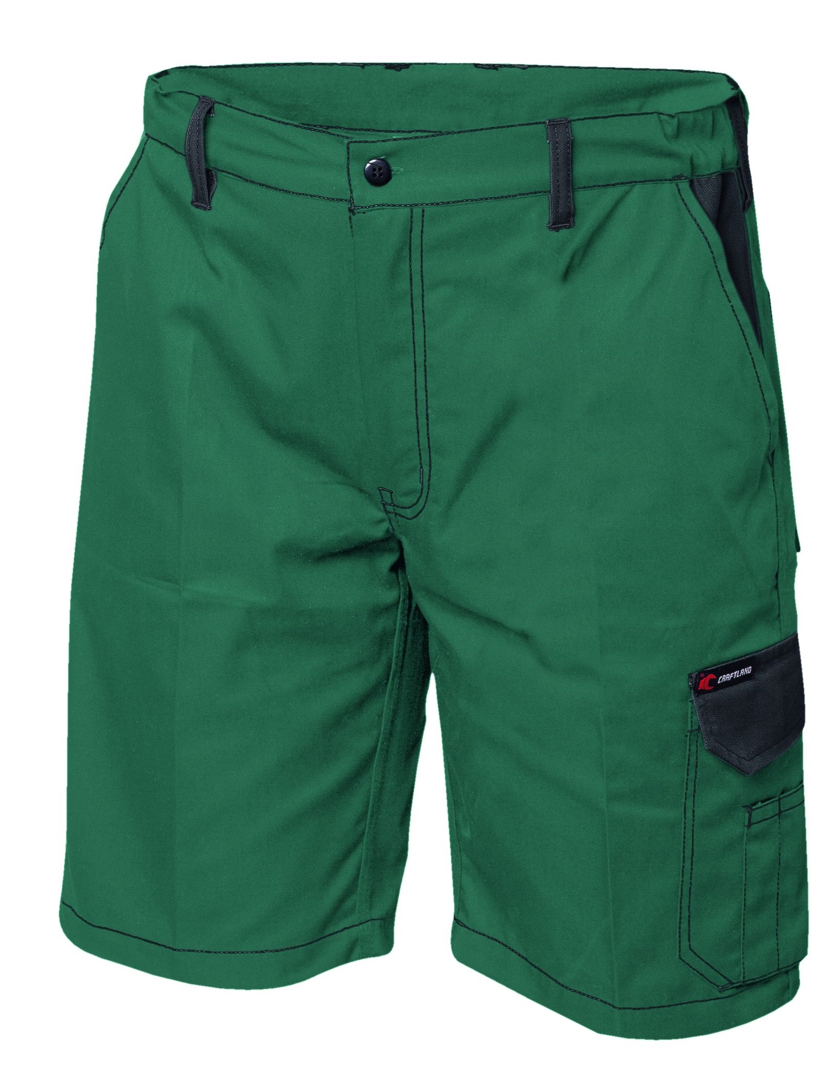 F-CRAFTLAND-Shorts, Twill *WESTERLO*, grün/schwarz