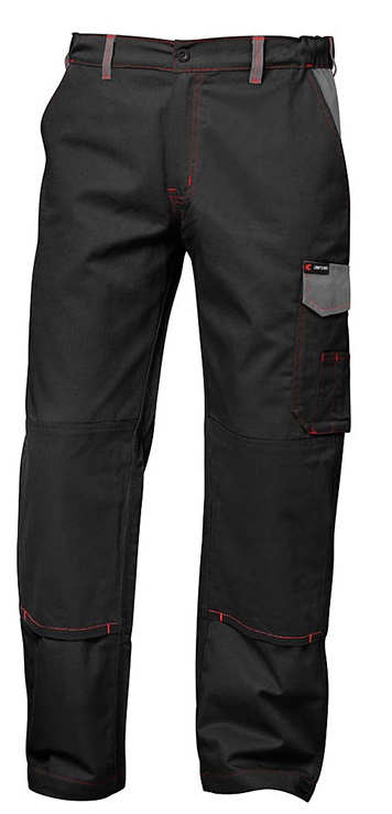F-CRAFTLAND-Workwear, Bundhose, Twill *BRUGGE*, schwarz/grau