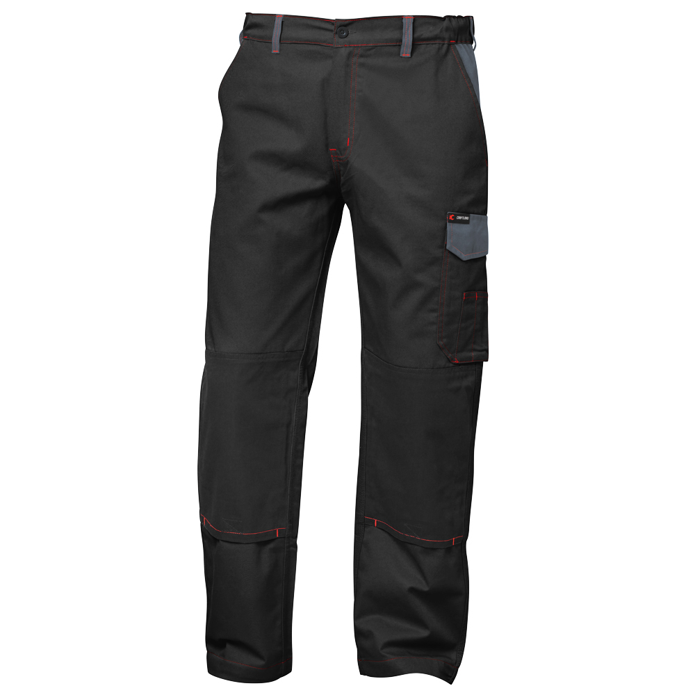 F-CRAFTLAND-Workwear, Bundhose, Twill *BRUGGE*, schwarz/grau