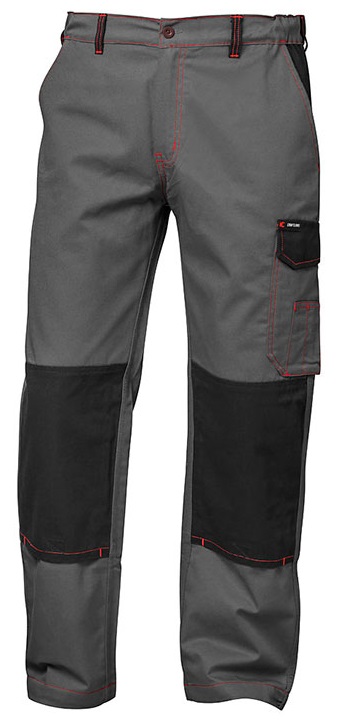 F-CRAFTLAND-Workwear, Bundhose, Twill *MAASTRICHT*, grau/schwarz