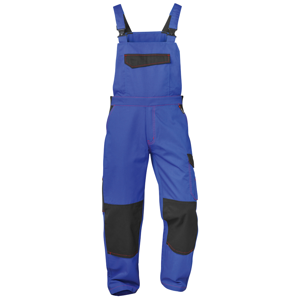 F-CRAFTLAND-Workwear, Latzhose, Twill *ANDERLECHT*, kornblau/schwarz