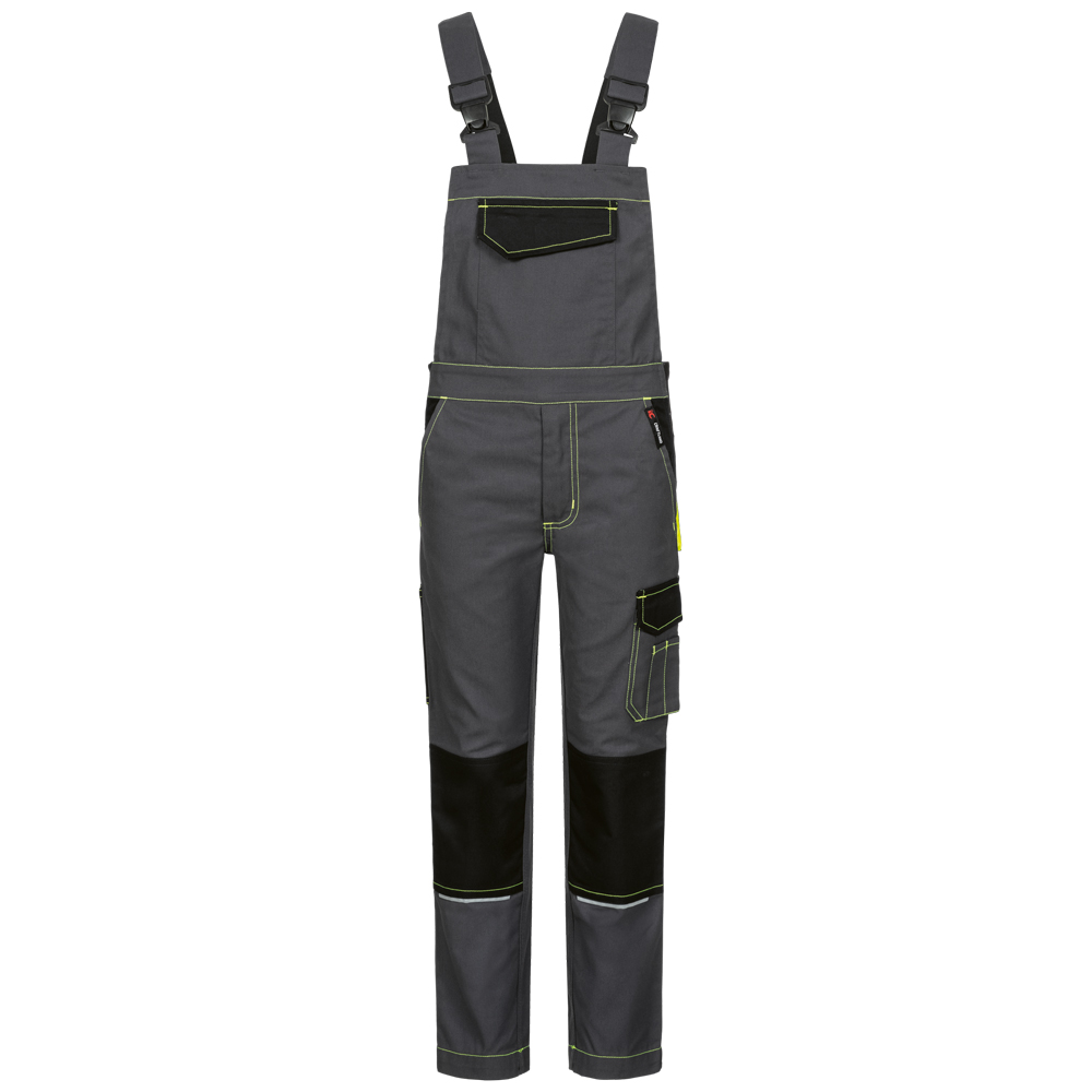 F-FELDTMANN-Workwear, Kinderlatzhose, Twill, *RIKUS*, , grau/schwarz