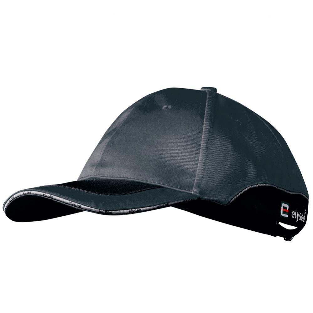 F-ELYSEE-Workwear, Caps, *JOHN*, grau/schwarz abgesetzt