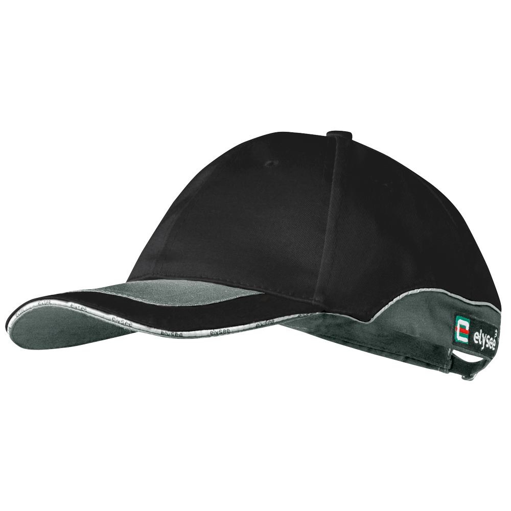 F-ELYSEE-Workwear, Caps, *TILL*, schwarz/grau abgesetzt