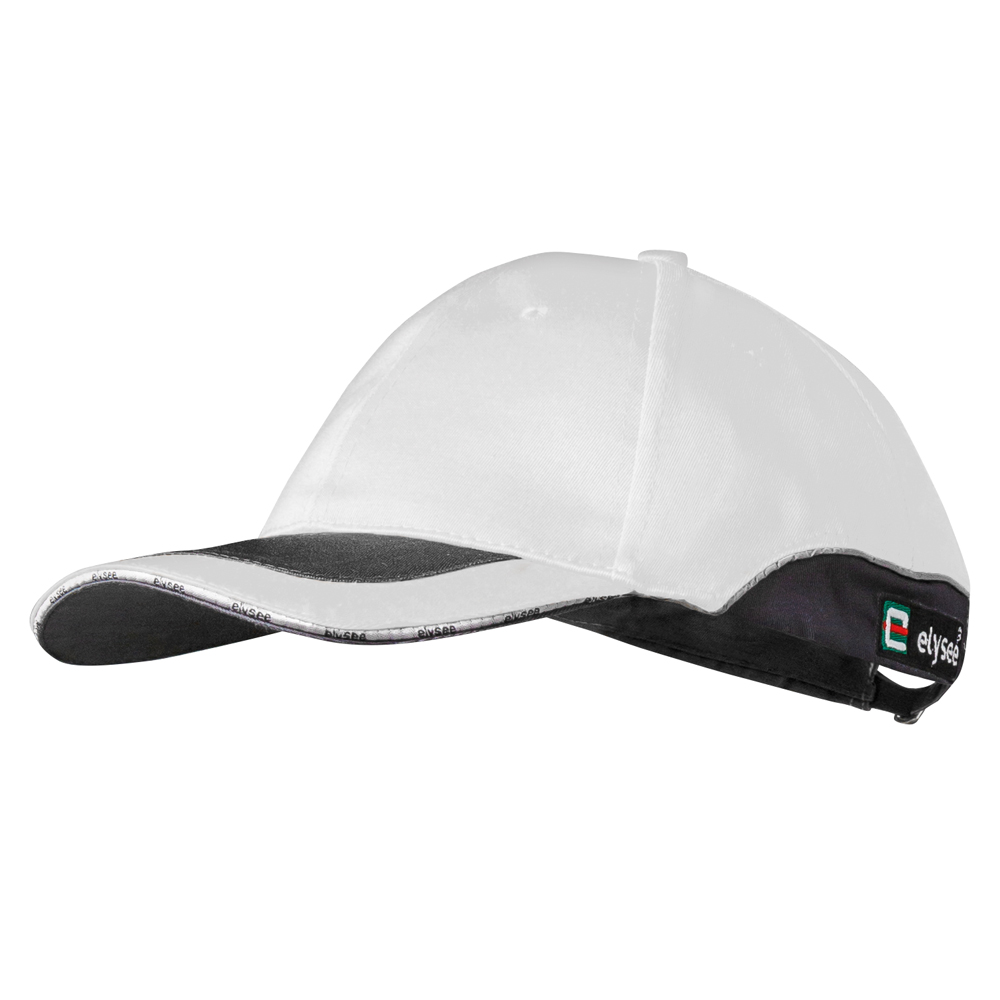 F-ELYSEE-Workwear, Caps, *BRAD*, weiß/grau abgesetzt