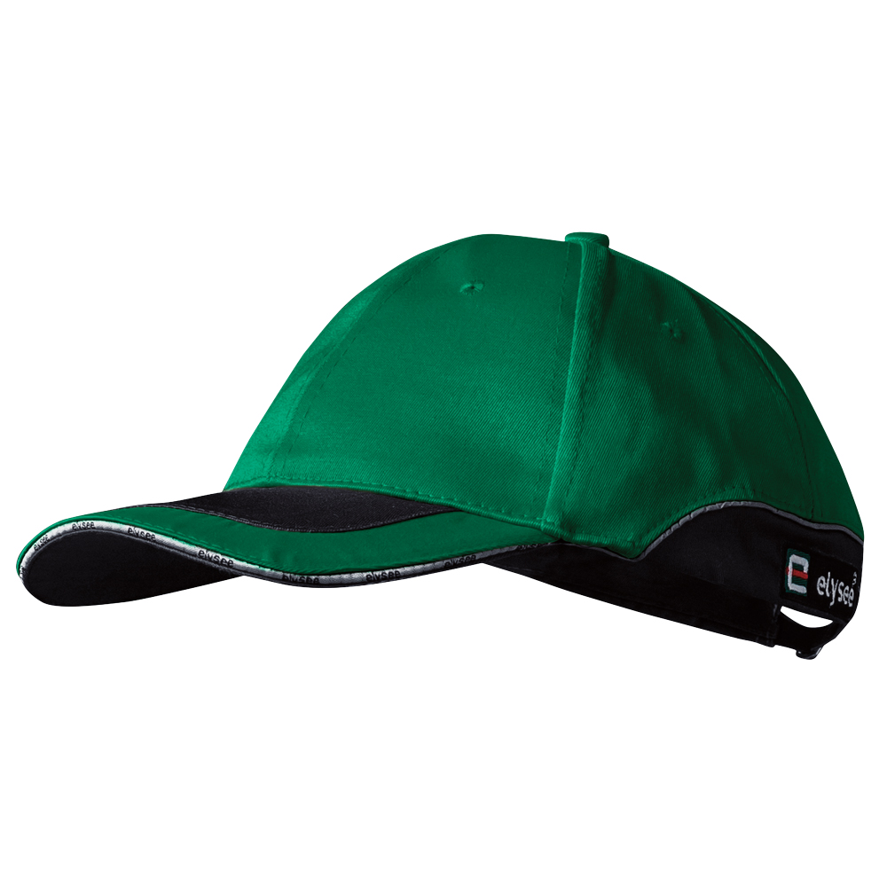F-ELYSEE-Workwear, Caps, *DAVID*, grün/schwarz abgesetzt