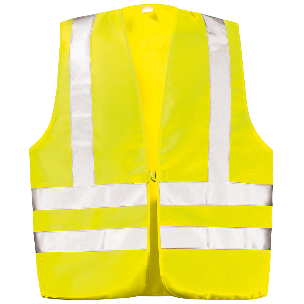 F-WICA-TEX-Warnschutz, Textil-Warnweste, *MAX*, fluoreszierend gelb