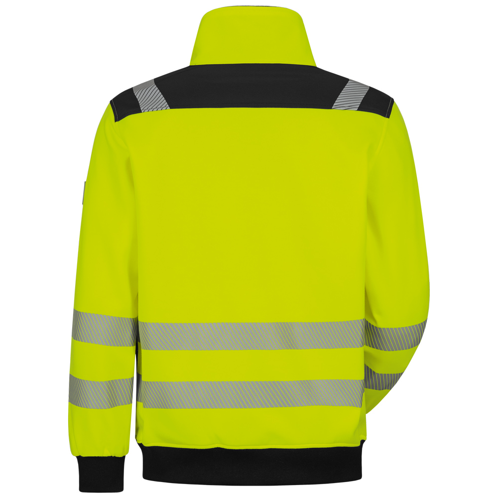 F-ELYSEE-Warnschutz, *DEMINO* WARNSCHUTZ-SWEATJACKE, warngelb/schwarz