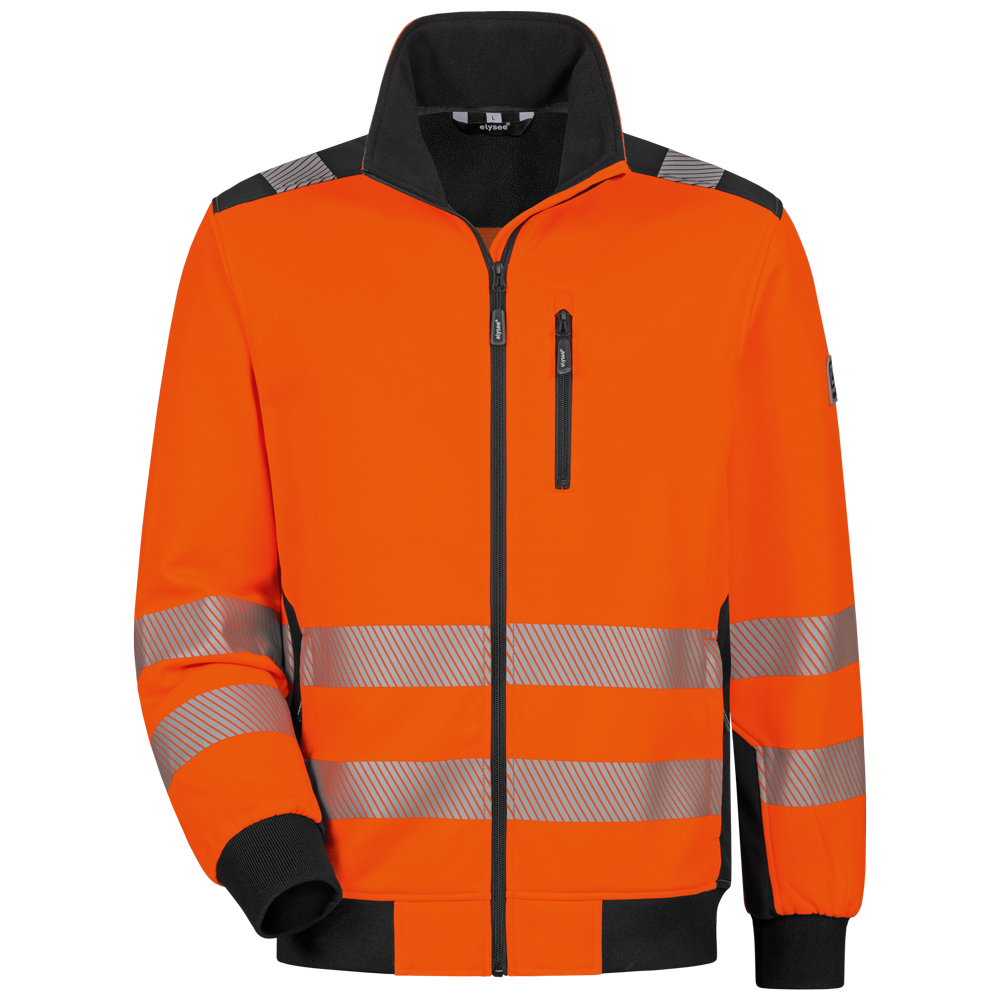 F-ELYSEE-Warnschutz, *FIDELI* WARNSCHUTZ-SWEATJACKE, warnorange/schwarz