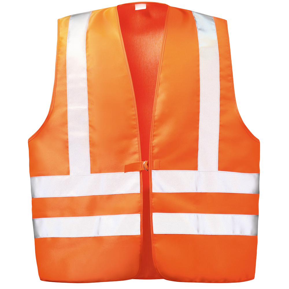 F-WICA-TEX-Warnschutz, Textil-Warnweste, *WILFRIED*, fluoreszierend orange