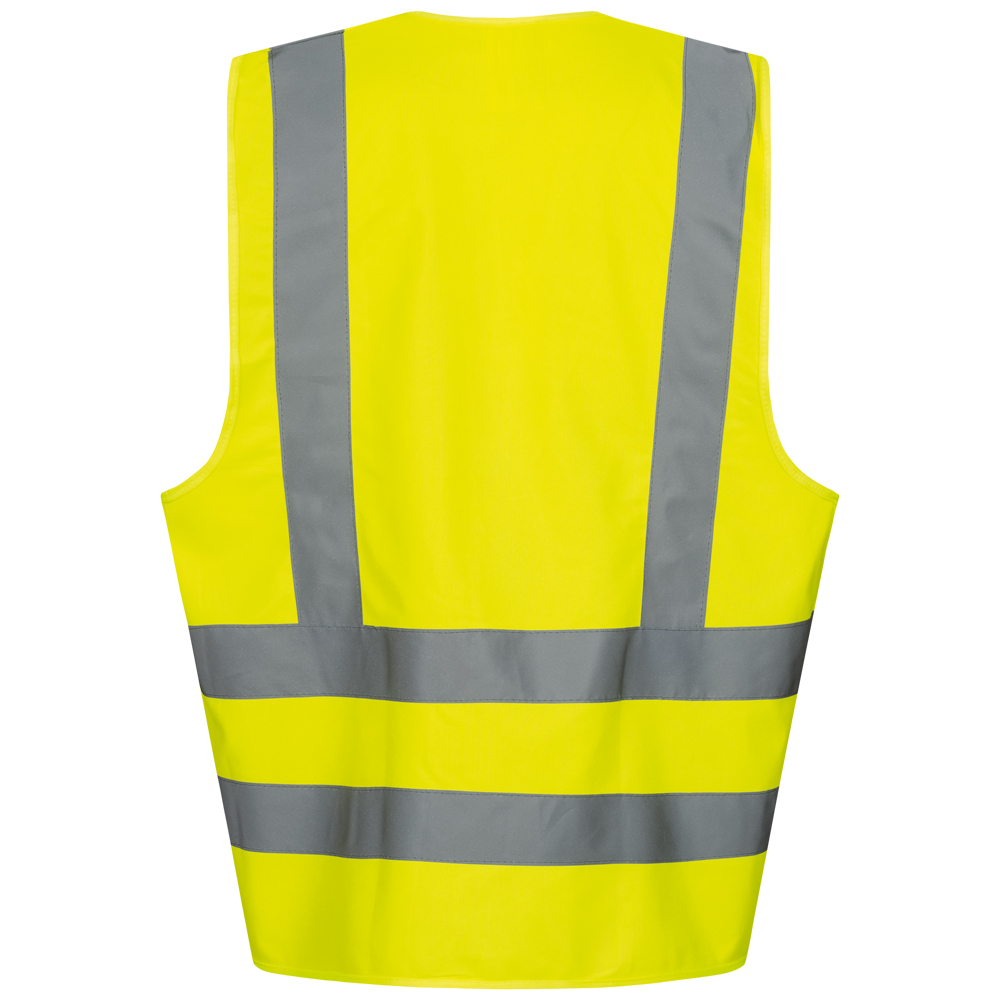 F-WICA-TEX-Warnschutz, Polyester-Warnweste, *EGON, fluoreszierend gelb