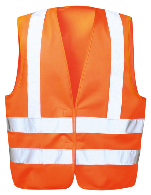 F-WICATEX-Warnschutz, Warn-Weste, fluoreszierend,  Karl, orange