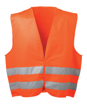 F-WICATEX-Warnschutz, Warn-Weste, fluoreszierend, *OSKAR*, orange