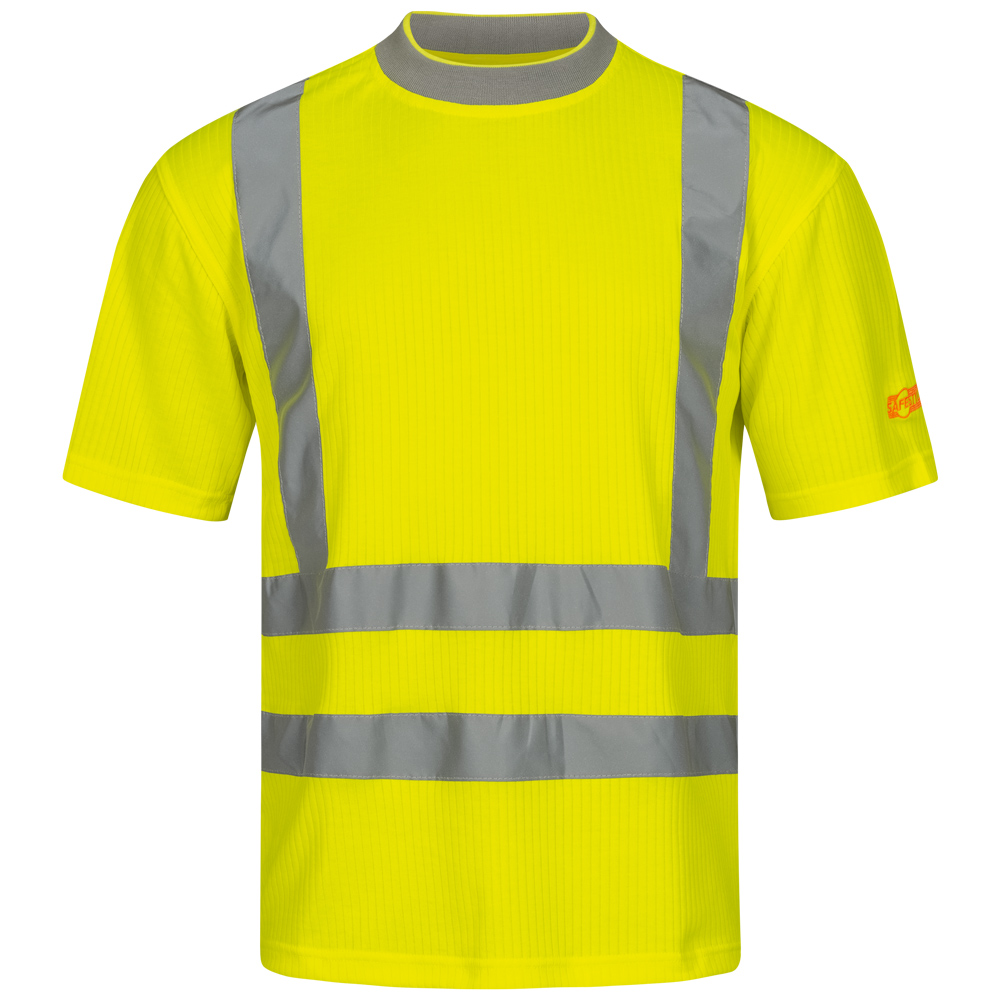 F-SAFESTYLE-Warnschutz, Warnschutz-T-Shirt, *STEVEN*, 185g/m², fluoreszierend gelb