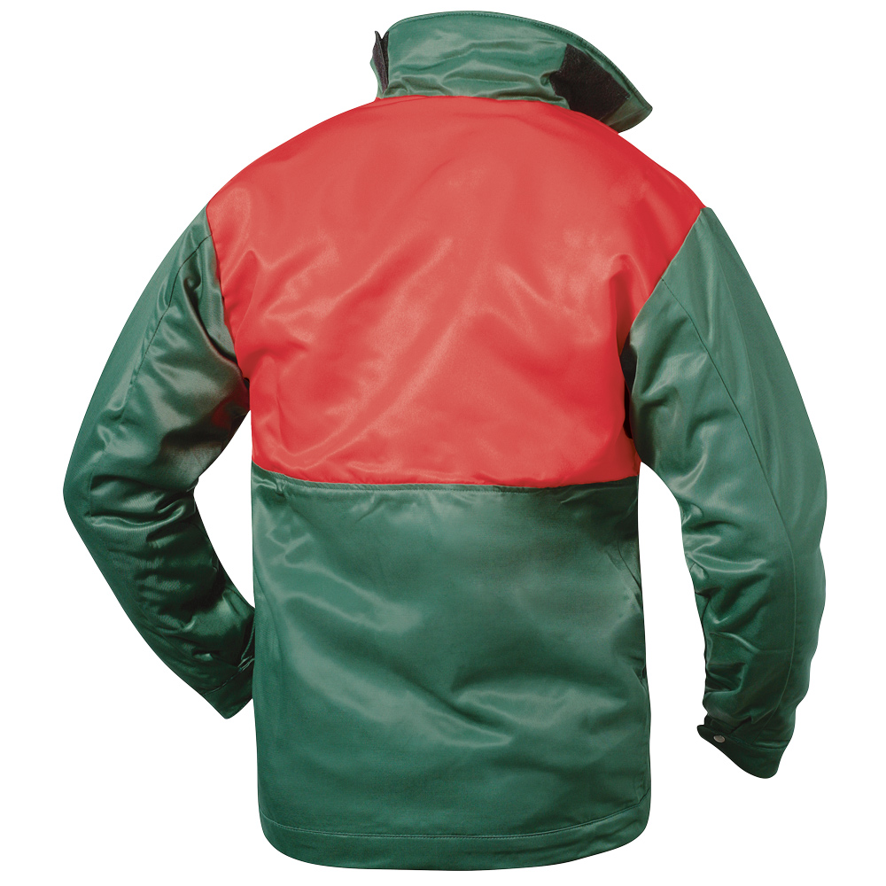 F-ELYSEE-Workwear, Schnittschutzjacke, *BUCHE*, grün/orange abgesetzt
