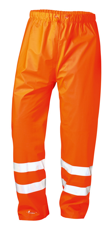F-NORWAY, PU-Stretch-Regenbundhose, *LINUS*, 190g/m², fluoreszierend orange