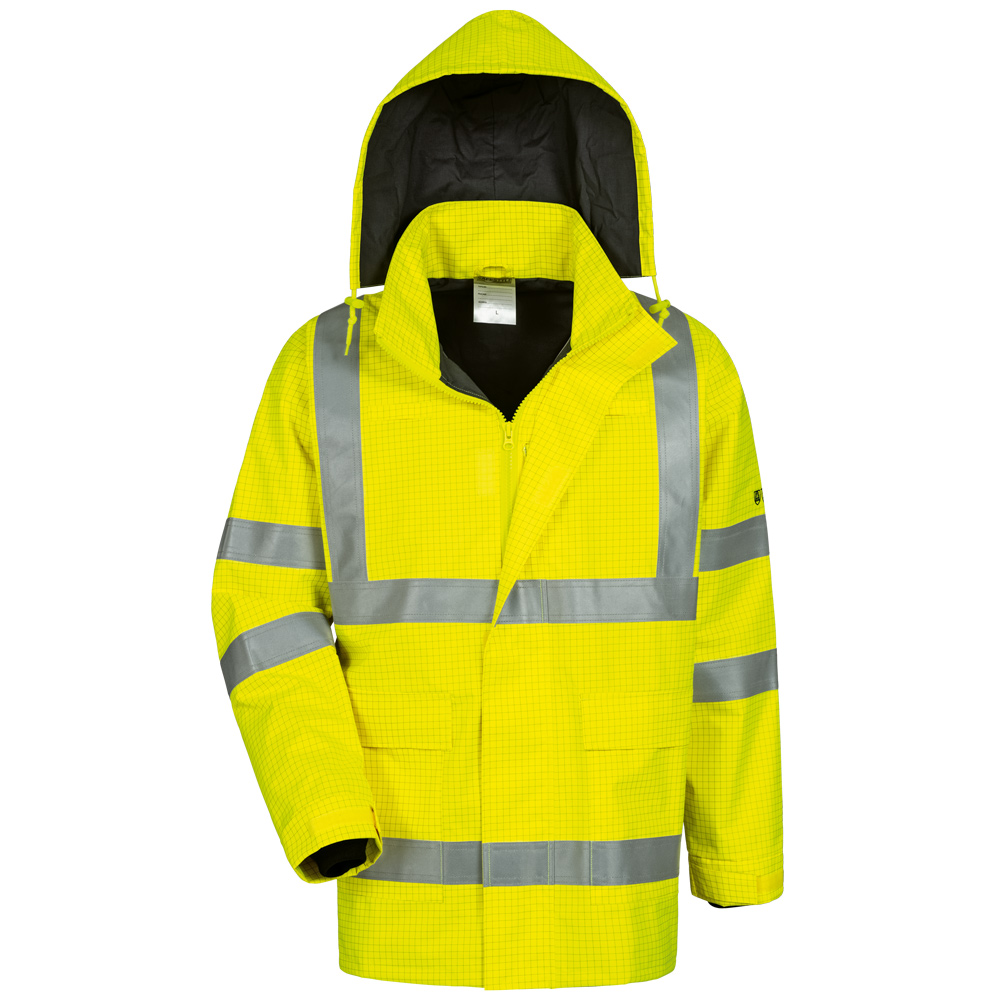 F-Warnschutz, Regenjacke, Multinorm, *ADALBERT*, gelb