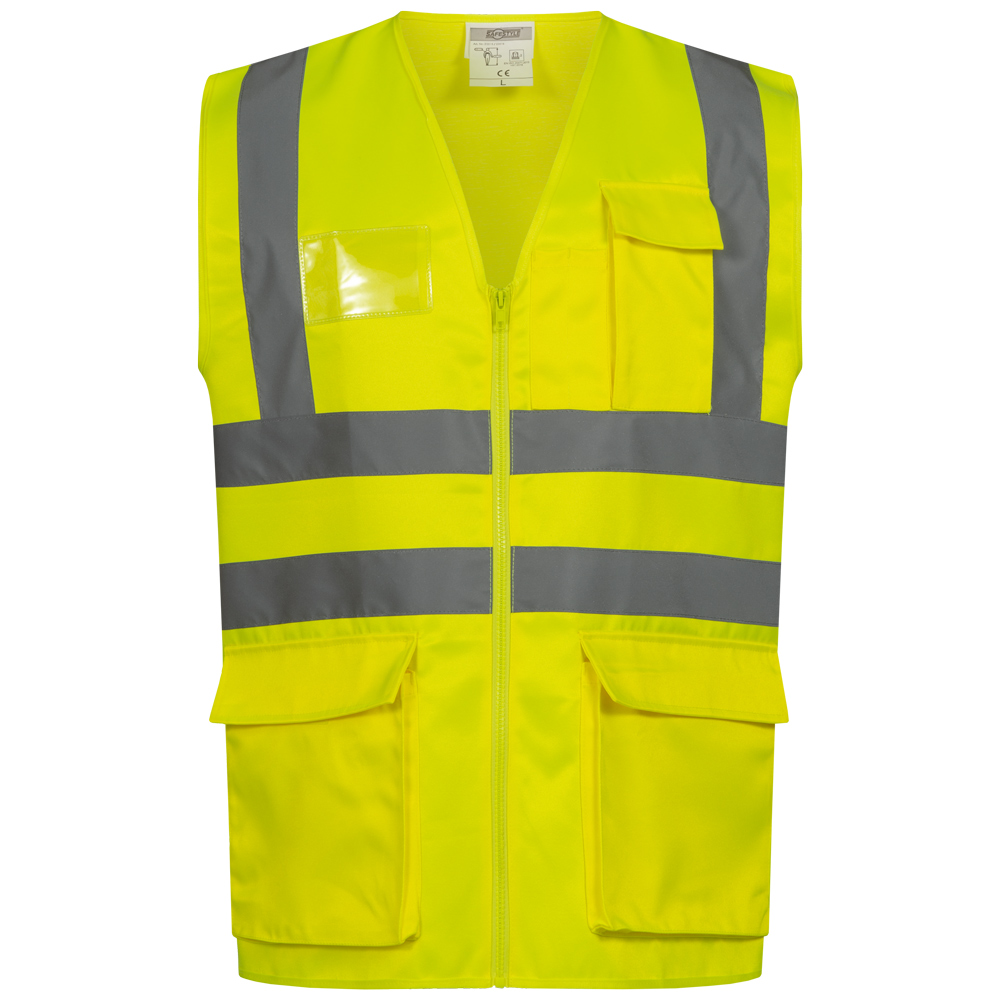 F-SAFESTYLE-Warnschutz, Warnschutz-Weste, *MALTE*, fluoreszierend gelb