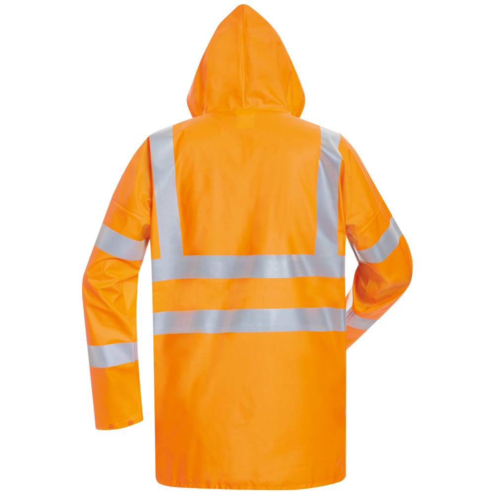 F-NORWAY-Warnschutz, Multinorm-PU-Regenjacke, *FRIDBERT*, fluoreszierend orange