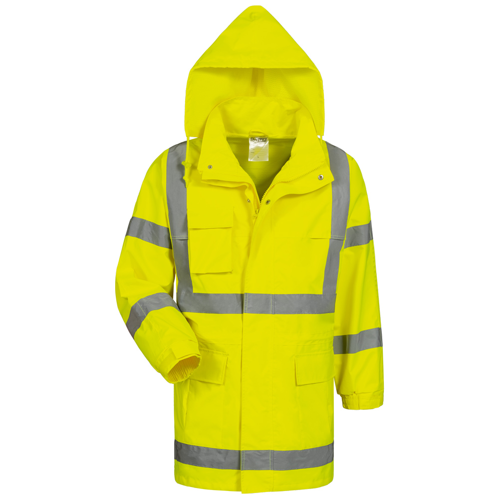 F-SAFESTYLE-Warnschutz, Warnschutz-Regenjacke, *MARC*, fluoreszierend gelb