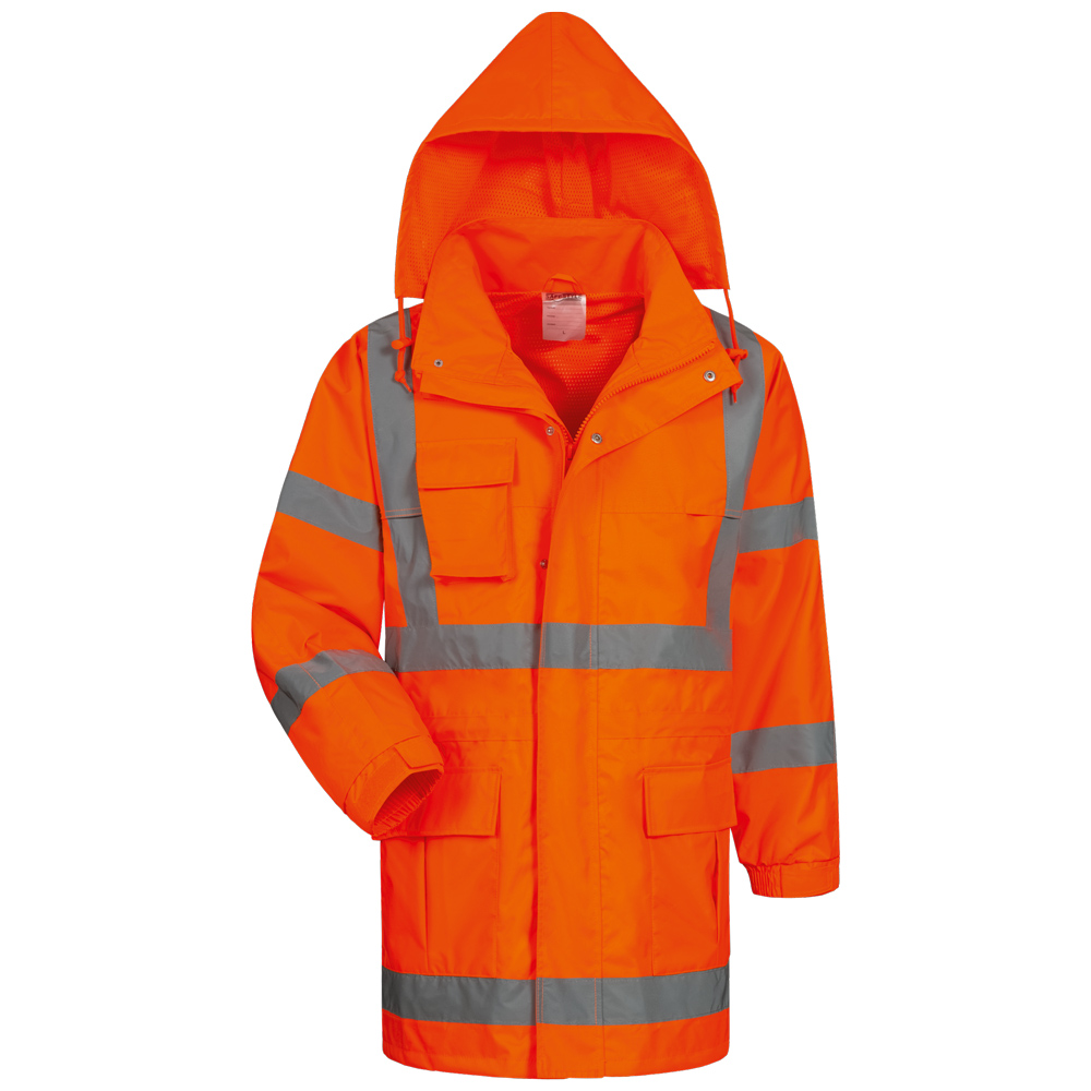 F-SAFESTYLE-Warnschutz, Warnschutz-Regenjacke, *NILS*, fluoreszierend orange