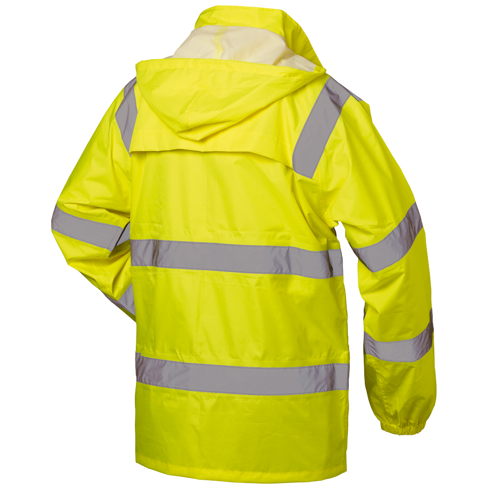 F-SAFESTYLE-Warnschutz, Warnschutz-Regenjacke, *ONNO*, fluoreszierend gelb